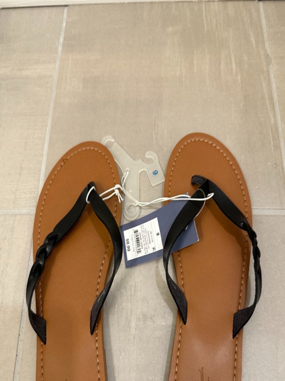 Brand New Black Flip Flops